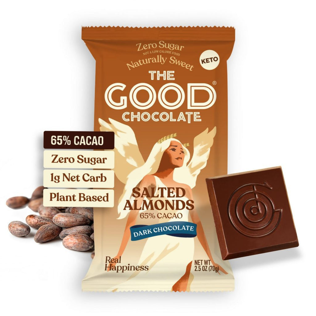 The Good Chocolate Salted Almonds Dark