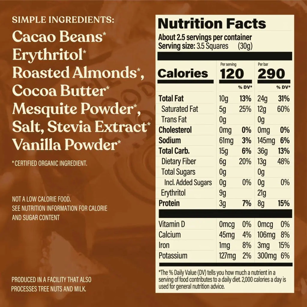 The Good Chocolate Salted Almonds Dark