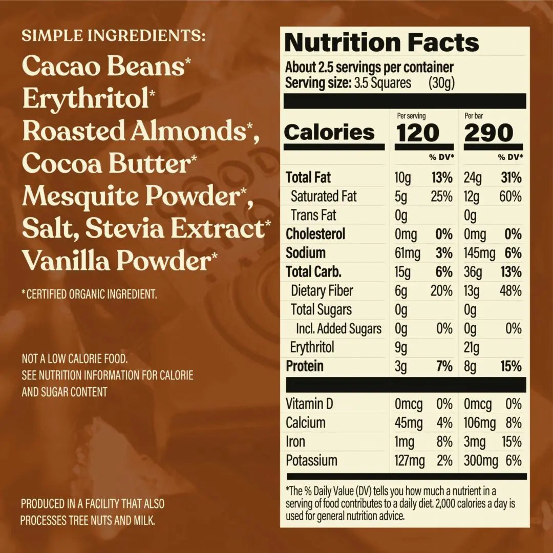 The Good Chocolate Salted Almonds Dark