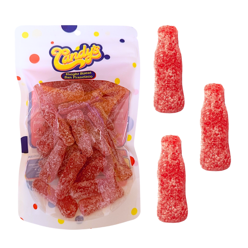 Swedish Super Sour Red Bottles  (Hallonshots)