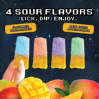 Mango Dippers 1-Pack (Blue Razz, Green Apple, Grape, Cherry): 1-Pack Blue Razz