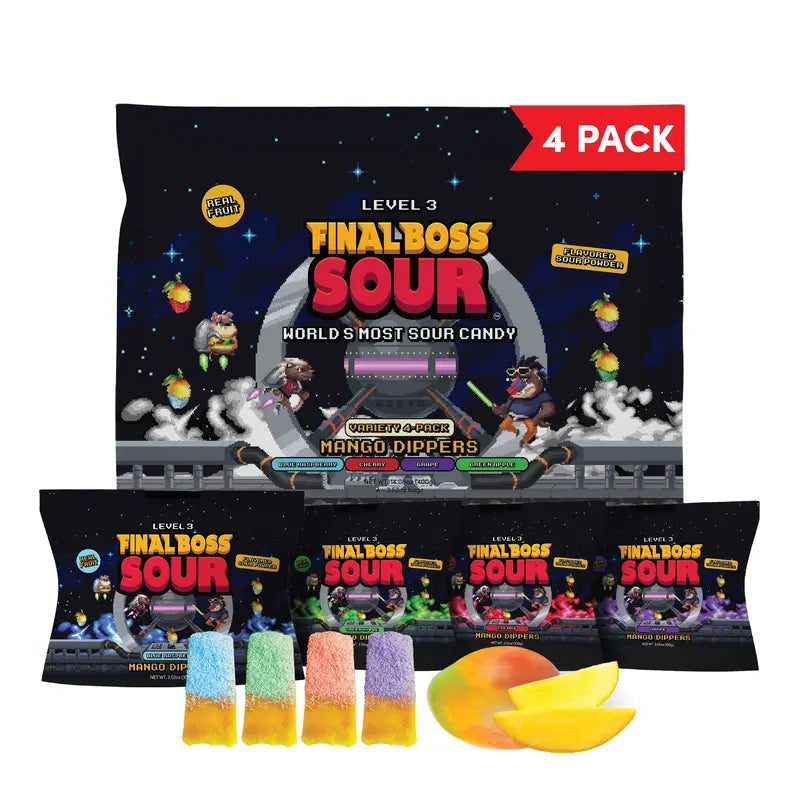 Mango Dippers 1-Pack (Blue Razz, Green Apple, Grape, Cherry): 1-Pack Blue Razz