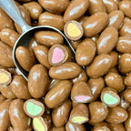 Pascall Clinkers loose candy close-up chocolate-coated colourful centres