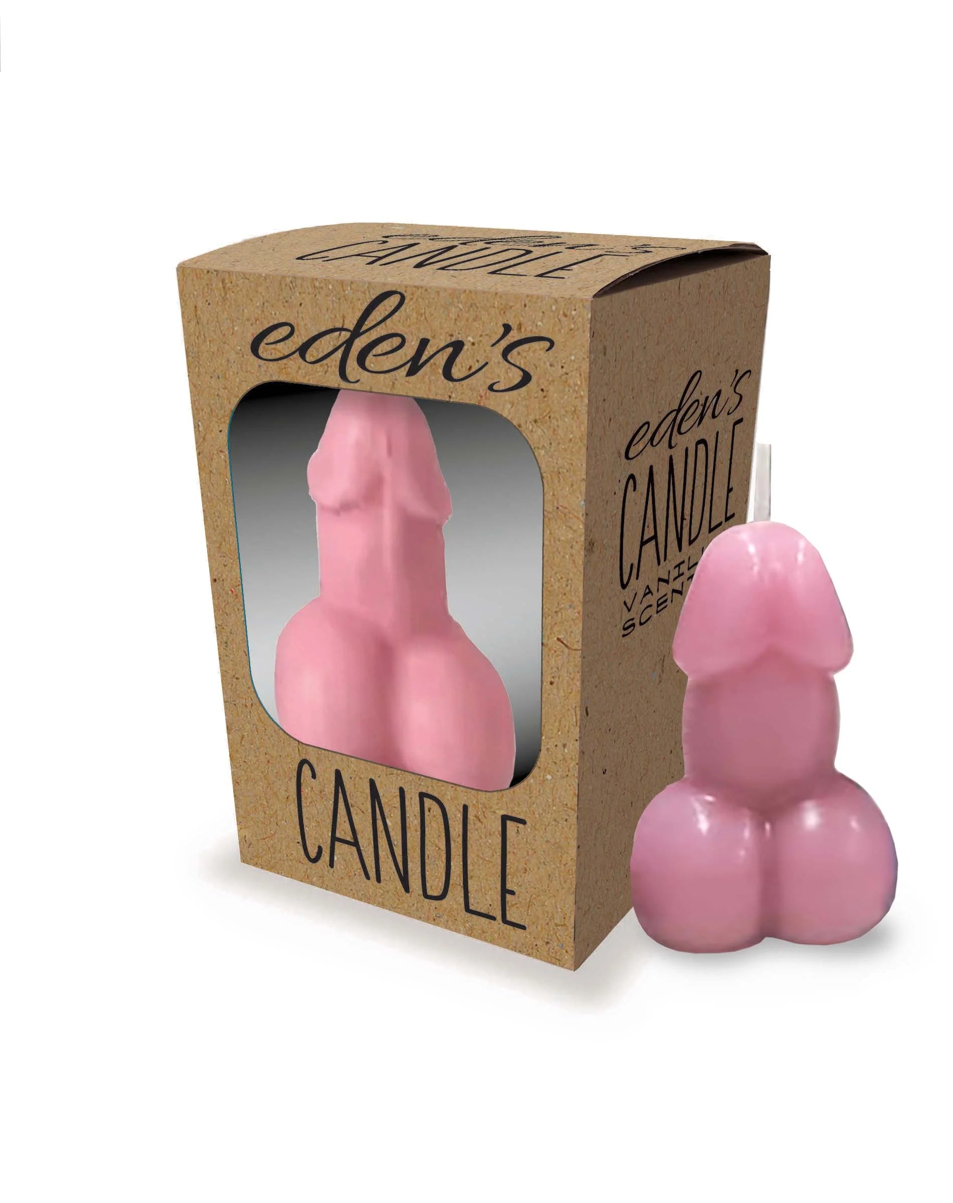 Eden's Candle Vanilla Scented Penis POP Display of 12 Candles