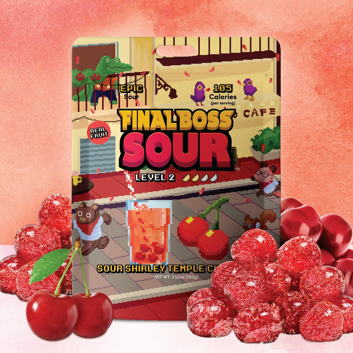 Final Boss Shirley Temple Cherries pack shot