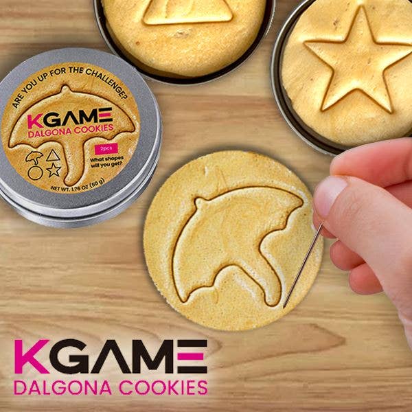 KGAME Dalgona Cookie Tin (2 Cookies)  Viral Season 1 in PDQ
