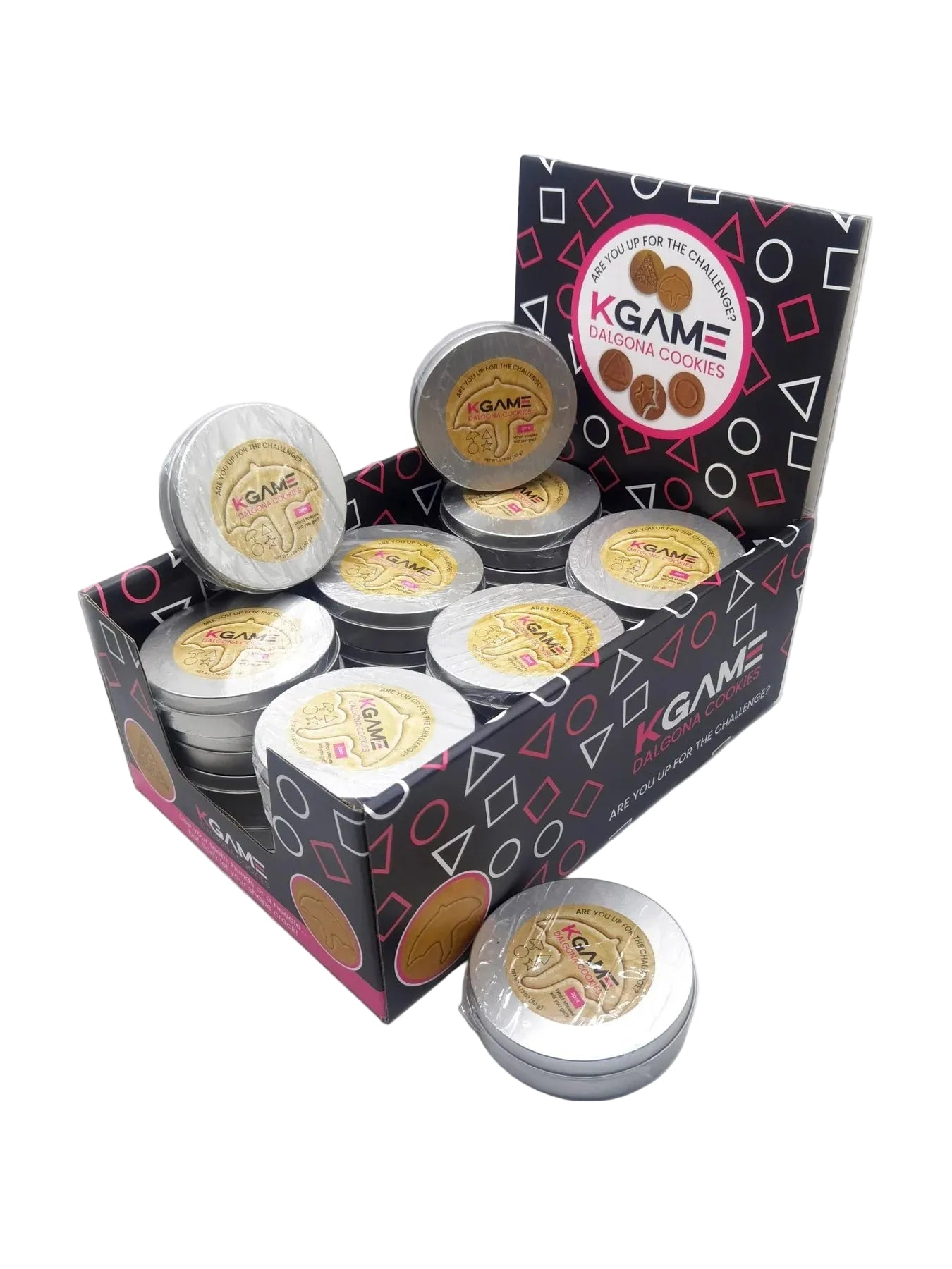 KGAME Dalgona Cookie Tin (2 Cookies)  Viral Season 1 in PDQ