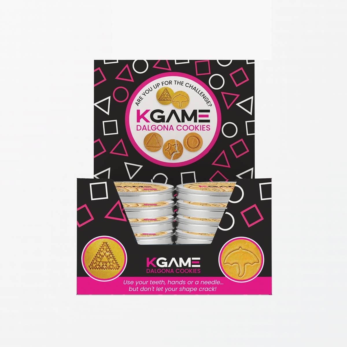 KGAME Dalgona Cookie Tin (2 Cookies)  Viral Season 1 in PDQ