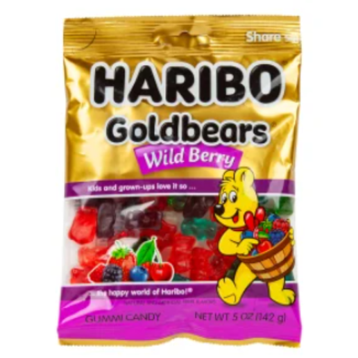 Haribo Wild Berry Gummy Gold Bears