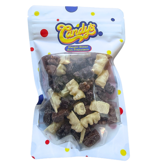 Milk Dark And White Chocolate Covered Gummy Bear Mix