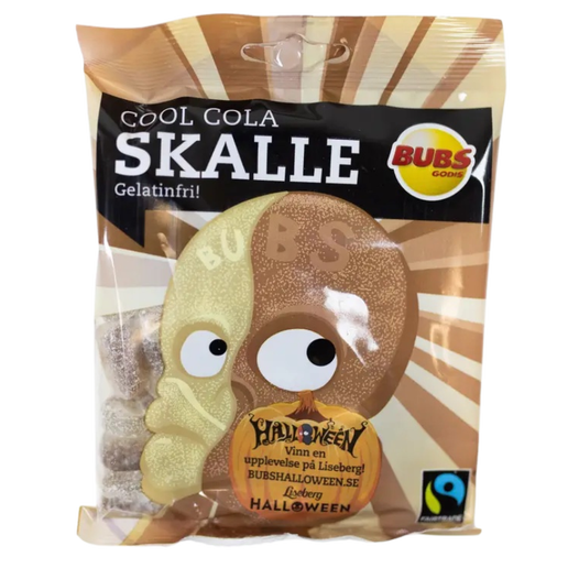 Bubs Cool Cola Skulls 90g Candy's