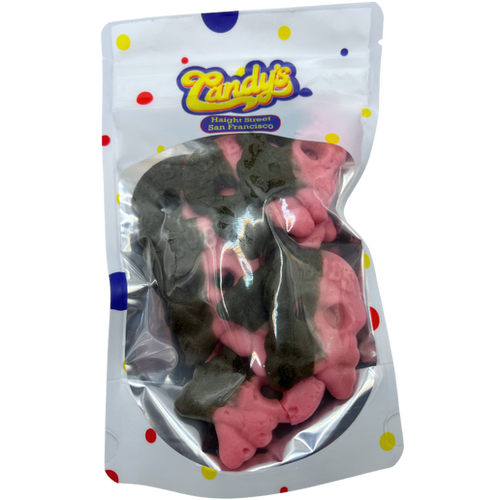Bubs Foamy Licorice Raspberry Skulls Candy's