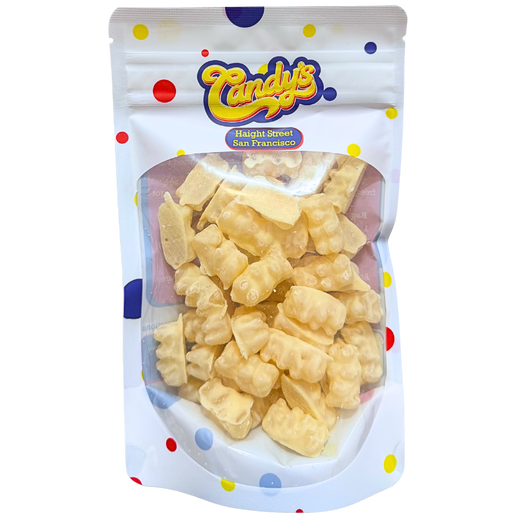 White Chocolate Covered Gummy Bears Pouch