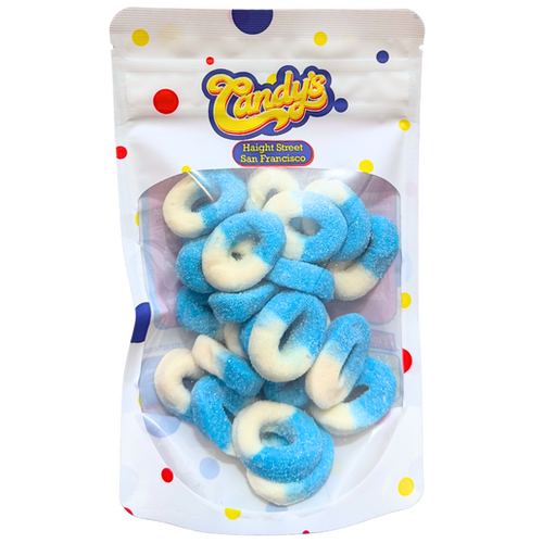 Blue Raspberry Rings Pouch Candy's